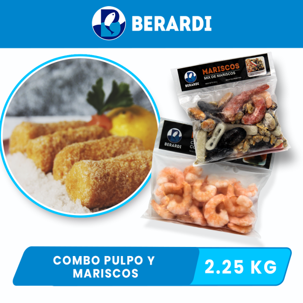 Combo Pulpo y Mariscos 2.25 KG Sabor y Frescura del Mar